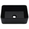 vidaXL Resistant Ceramic Wash Basin- Stylish Above-Counter Rectangular Sink with Glossy Black Finish, Ideal for Bathroom or Powder Room, 40x30x13 cm