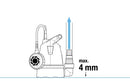 Gardena 8600 Basic Clear Water Submersible Pump: Drainage Pump with Flexible Hose Connection, Flow Rate up to 8,600 l/h, Flat Suction up to 4 mm, Float Switch with Continuous Running Function