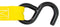 Stanley S10002 Black/Yellow 1" x 10' Ratchet Tie Down Straps - Light Cargo Hauling (1,500 lbs Break Strength), 2 Pack