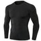 SPVISE 3 Pack Men's Compression Shirts Long Sleeve Workout Gym T-Shirt Running Tops Cool Dry Base Layer Athletic Undershirts, Crewneck- Black+white+grey, Large