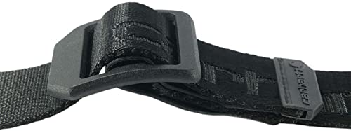 Carhartt Men's Casual Nylon Webbing Belts, Available in Multiple Styles, Colors & Sizes, Nylon Webbing Ladder Lock (Black), Medium