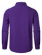 ZEROYAA Men's Regular Fit Dress Shirt Solid Wrinkle-Free Long Sleeve Casual Business Button Up Shirts with Pocket, Purple, X-Large