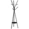 (Black) - Homebi Coat Rack Hat Stand Free Standing Display Hall Tree Metal Hat Hanger Garment Storage Holder with 9 Hooks for Clothes Hats and Scarves in Black,45cm Wx 17.180cm Dx 70.220cm H