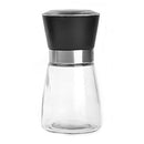 (Black) - BlueSnail Manual Grips Glass Salt Pepper Grinder Seasoning Bottle (Black)