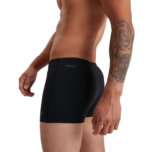 Speedo Men's Endurance + Aquashort, Black, 36