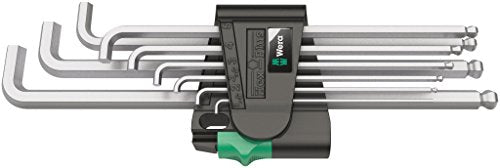 Wera 950/9 Hex-Plus 4 Metric Chrome-Plated L-Key 9-Pieces Set