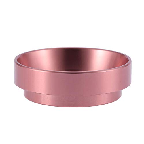 Espresso Dosing Funnel Aluminum Coffee Dosing Ring Replacement-for 58mm Portafilters (Rose Red)