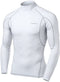 TSLA Men's Cool Dry Fit Mock Long Sleeve Compression Shirts, Athletic Workout Shirt, Active Sports Base Layer T-Shirt tm-MUT12-NWT Medium