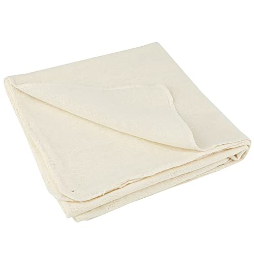 1 Piece 50 x 50 cm Cheese Cloth Fine Woven Density Pure Cotton Cheese Cloth Filter Cloth Reusable Washable Straining Cloth for Cheese Jam Nut Milk Soup Fruit Juice Yoghurt Tofu Butter