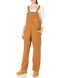 Carhartt Women's Crawford Double Front Bib Overalls, Carhartt Brown, Small