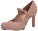 Naturalizer Women's Talissa Mary Janes Pump, Crème Brulee Beige Suede, 11 Narrow