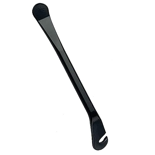 Zelerdo 8 Pack Bike Tire Lever Tyre Spoon Iron Changing Tool for Repair Bike Tube (Black)
