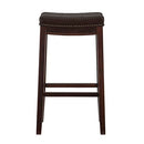 (brown) - Linon Claridge Patches Bar Stool, 80cm , Brown