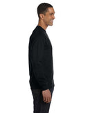 Hanes Men's 4 Pack Long Sleeve ComfortSoft T-Shirt, Black, Large