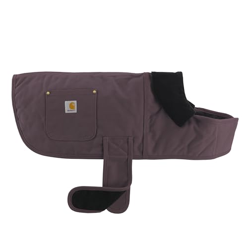 Carhartt Firm Duck Insulated Dog Chore Coat, Deep Wine, Small