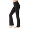 Lanbaosi Bootcut Yoga Pants for Women High Waisted Tummy Control Flare Leggings with Pockets Wide Leg Bootleg Workout Pants Black