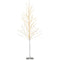 Costway 155 CM Lighted Birch Tree, Artificial Christmas Twig Tree with 168 Warm-White LED Lights, Metal Stakes, Indoor & Outdoor Christmas Holiday Party Decor, Xmas Birch Tree for Porch Home Store