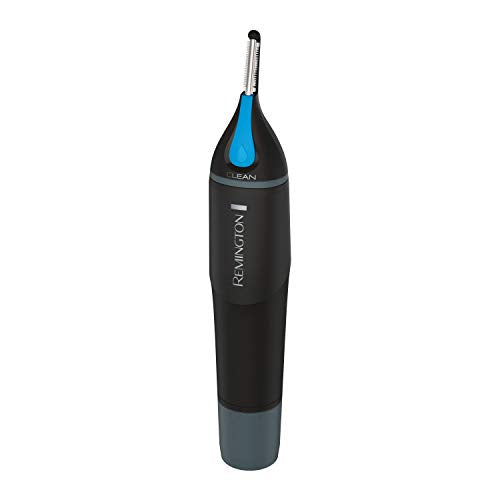 Remington NE3855 Nose, Ear & Detail Trimmer with CLEANBoost Technology for Easy Washing, Eyebrow Trimming Comb Attachment, Black