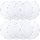 40 Pieces 4 Inches (10 cm) Clear Circle Acrylic Sheet, Round Acrylic Panel, Acrylic Blanks Transparent Circle Ornament (Clear)