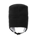 Home Prefer Mens Warm Trapper Hat Earflaps Winter Hat with Visor Military Cap, Black, Large