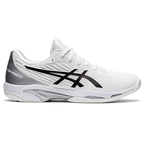 ASICS Men's Solution Speed FF 2 Tennis Shoes, 10.5M, White/Black