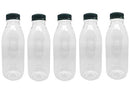 Packware Juice Plastic Bottles - Reusable Drink Containers with Black Lids - Reusable & Leak-Proof Juice Bottles, Great for Storing Homemade Juices Water Smoothies & Much More - 50 Pack(300ml)