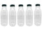 Packware Juice Plastic Bottles - Reusable Drink Containers with Black Lids - Reusable & Leak-Proof Juice Bottles, Great for Storing Homemade Juices Water Smoothies & Much More - 50 Pack(300ml)