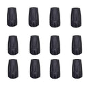 Rubber Tips for Trekking Poles(12 Pack) - Hiking Poles Accessories,Hiking poles Rubber Tips，Walking Stick Tips Rubber，Mountain poles Tips,Caps Ends Replacement Pole Tip Protectors Fits Most Standard Trekking Poles for Adds Grip Shock Absorbing