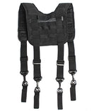 MELOTOUGH Tactical Outdoor H-Harness Duty Belt Suspenders Black (Battle Belt not Included)