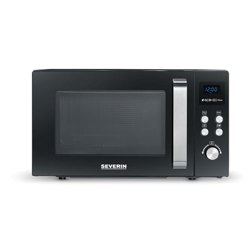 Severin Microwave with Grill and hot air Function MW 7752, Black/Silver