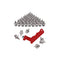 zhuohai 50pcs 1/4inch Spikes Replacement, Steel Track and Cross Country Spikes with Spike Wrench, for Track Sprint Sports Short Running Shoes and Cross Country