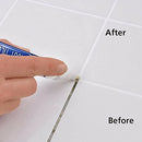 Tile Repair Pen Wall Gap Refill Grout Refresher Renew Repair Marker Bathroom Waterproof OZ (White)