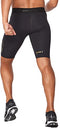 2XU Men's Force Compression Shorts - Performance Activewear for Men, Compression Shorts for Enhanced Support and Recovery - Black/Gold - Size Small