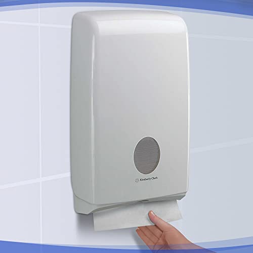 KLEENEX® Compact Towels Starter Pack (4441), Paper Towels, White, 15 Packs and 1 Dispenser/Case