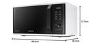 Samsung mg23 K3515aw/ET Microwave with Grill 23 Litres, 1100 + 800 Watt