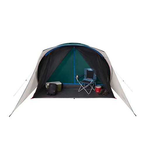 Coleman Cabin Camping Tent with Screened Porch, 4/6 Person Weatherproof Tent with Enclosed Screened Porch Option, Includes Rainfly, Carry Bag, Extra Storage, and 10 Minute Setup