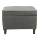 HomePop 24" Storage Ottoman, Gray (K7732-F2281-V), Large