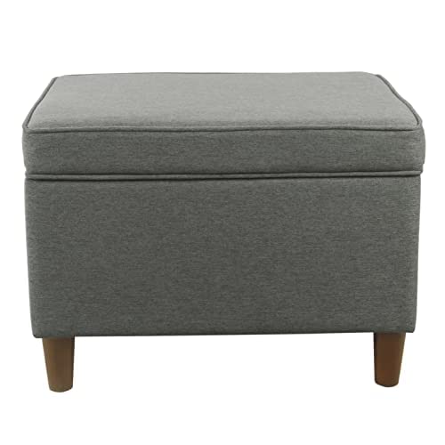 HomePop 24" Storage Ottoman, Gray (K7732-F2281-V), Large