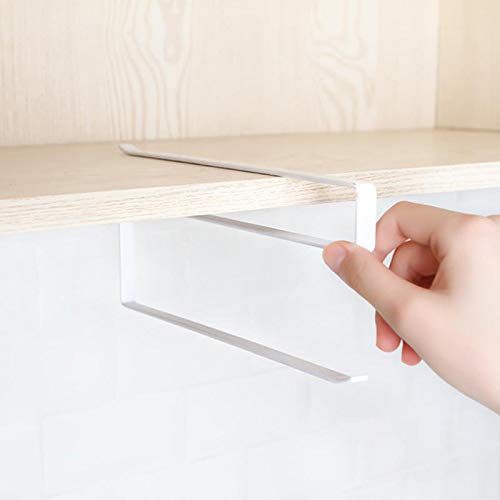 2 Packs Kitchen Cabinet Cupboard Under Shelf Storage Paper Towel Roll Holder Dispenser Napkins Storage Rack