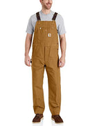 Carhartt Mens Relaxed Fit Duck Bib OverallOveralls, Carhartt Brown, 32W x 32L