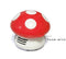 HONBAY Mini Cute Table Dust Vaccum Cleaner Mushroom Shaped New Portable Corner Desk Vaccum Cleaner Mini Cute Vacuum Cleaner Dust Sweeper (Red)