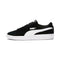 PUMA Kid's Smash V2 Suede Junior Sneaker, Black/White, US 6