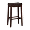 (brown) - Linon Claridge Patches Bar Stool, 80cm , Brown