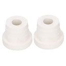 2Pcs Ladder Rubber Stopper Bumper,Replacement Safety Guard Swimming Pool Supplies,for Swimming Pool Ladders (White)