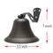 Hanging Bell Dinner Bell Outdoor Bell Bracket Mount Wall Bell Indoor Rope Bell Ship/Boat/Nautical/Door/School/Reception/Home/Church Bell(Black)