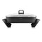 Sunbeam DiamondForce Banquet Electric Frying Pan | Durable Non-Stick Frypan | Tilt & Baste Lever | L 38cm x W 29cm | Deep Pan | Easy Wipe Clean-Up Black