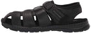 Rockport Men's Darwyn Fishermen Fisherman Sandal, Black Lea Ii, 14 Wide