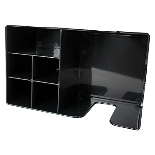 Plastic Bar Caddy, Black Classic Bar Organiser, Bar Condiment Caddy, Table Tidy Storage for Napkin, Straw, Cocktail Stirrers