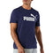 PUMA Men's Essential Logo Tee, Black, XL
