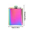 Portable Hip Flask, 8oz Colored Leak Proof Stainless Steel Flasks for Alcohol - Great Gift Idea Flask